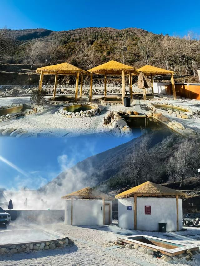 川西民宿｜雪山下的溫泉私湯民宿