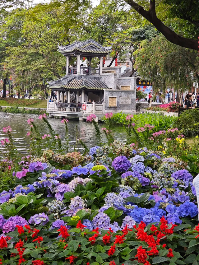 Liwan lake park blossoms 