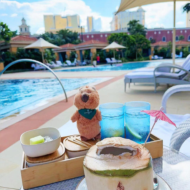 🇲🇴澳門四季酒店｜無邊泳池美到心空！度假氛圍感拉滿💦