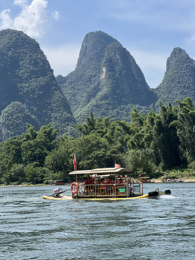 Bamboo rafting from XingPin