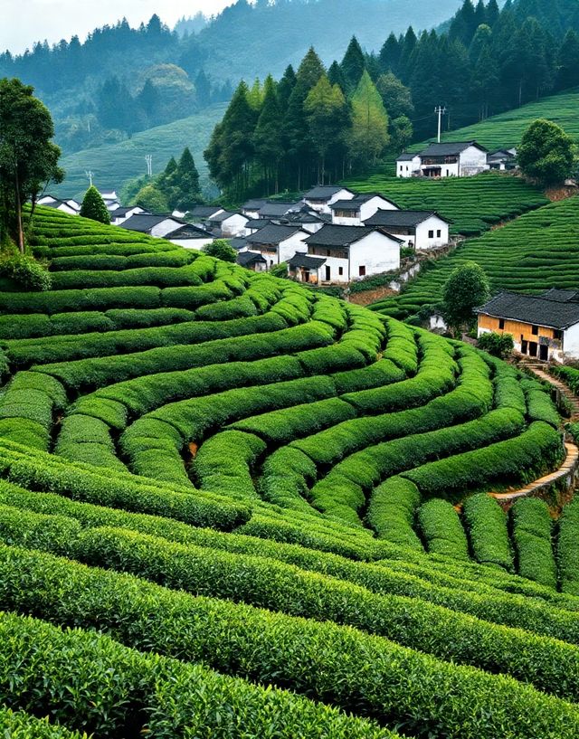 龍井村-茶鄉第一村|梯田茶園錯落有致，群山環抱間茶香彌漫