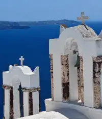 浪漫希臘，在聖托里尼的休閒一天。