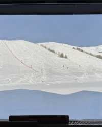 禾木假日酒店,完美的ski in ski out