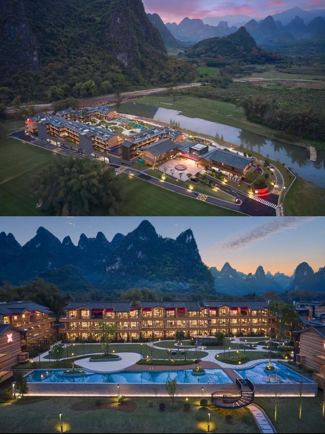 陽朔希爾頓，躺平看山超爽！