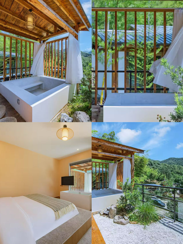 安吉暖冬私湯木屋!泡湯看星空太治癒 安吉暖冬私湯木屋!泡湯看星空太治癒