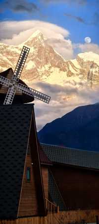 林芝封神民宿!推開門就是南迦巴瓦+雅魯藏布江