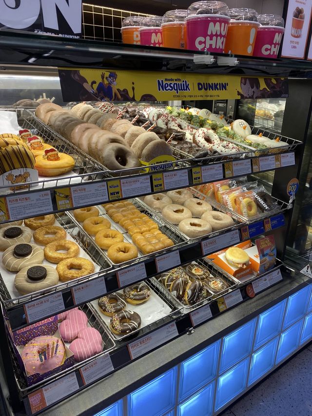 【韓国/金浦】早めの便でも安心✈️チェックイン後はダンキンで🍩