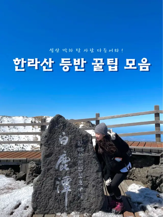 🏔️🗣️ 겨울한라산 막차 타는 사람 집쭝 !! 한라산 등반 꿀팁 ✨대방출 