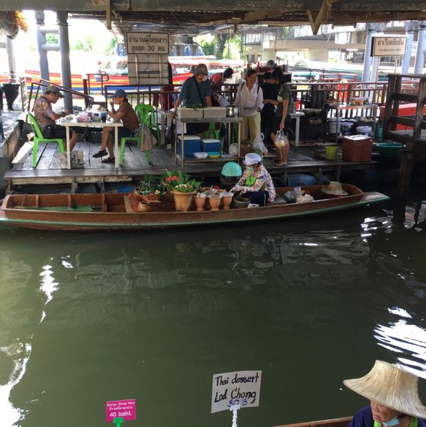 บรรยากาศตลาดน้ำตลิ่งชัน 🍡🍨⛵️