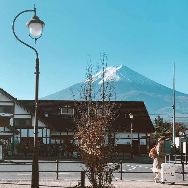 View of Mount Fuji from Kawaguchiko Lake