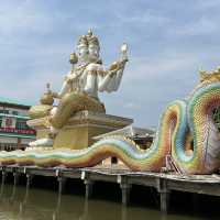 พระพิฆเนศปางนอนเสวยสุข ที่ วัดสมาน ฉะเชิงเทรา
