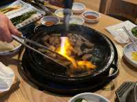 화려한 불꽃과 🔥살살 녹는 소고기 🐮조합 조선의 한우 남포점