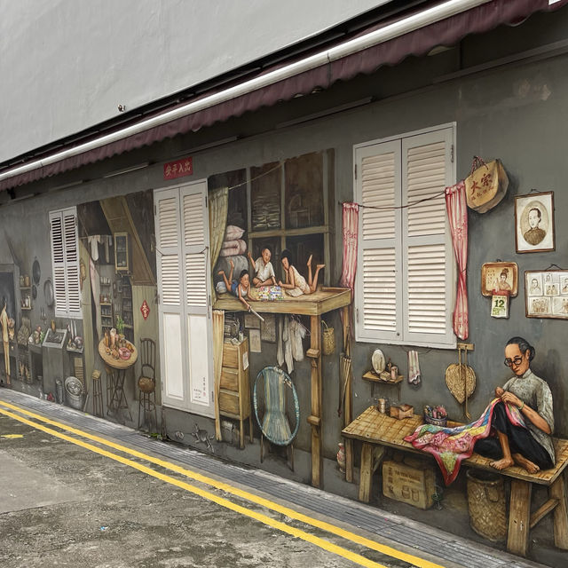 シンガポールに行ったら見に行かなきゃ！かわいい壁画アート！＾＾