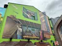 Murals around Muscat St
