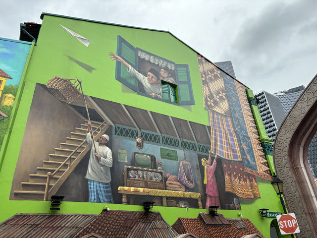Murals around Muscat St