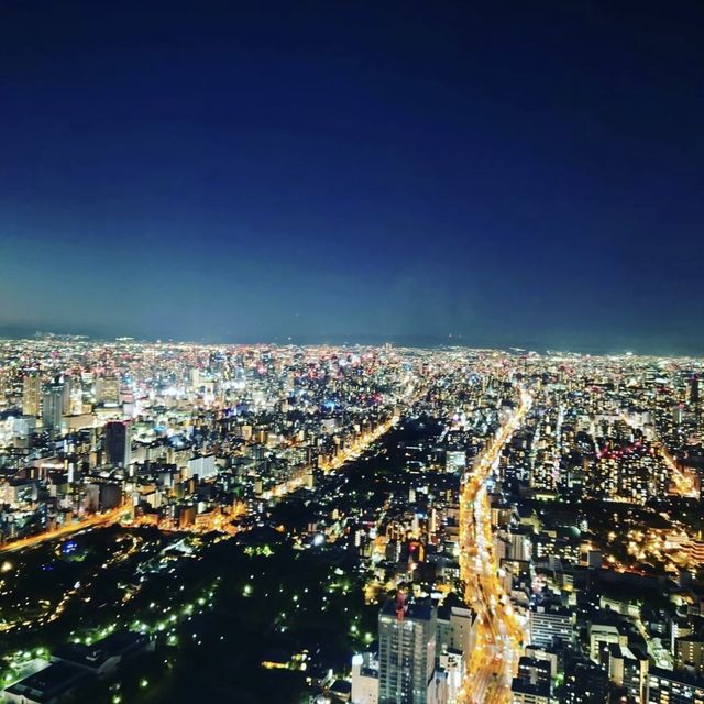 大阪萬豪都酒店，五星級服務，頂樓是景觀台