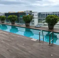 Hotel with mini pool and gym