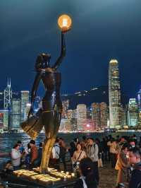 【香港維多利亞港】白天藍天白雲下的港景🔥🔥，必去景點🏖️