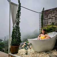ที่พักบนแม่แตง วิวทิวเขา และสายหมอก