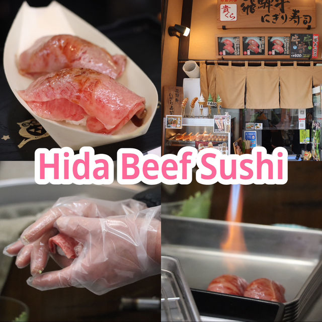 Hida Beef Sushi(Morning Market ) Takayama