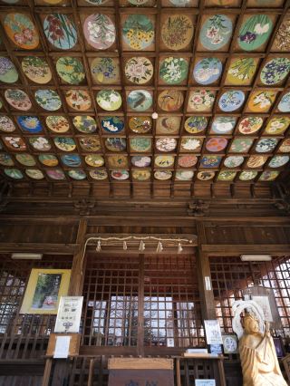[Gifu] The ceiling paintings are amazing ✨ They are said to bring good luck and ward off evil!