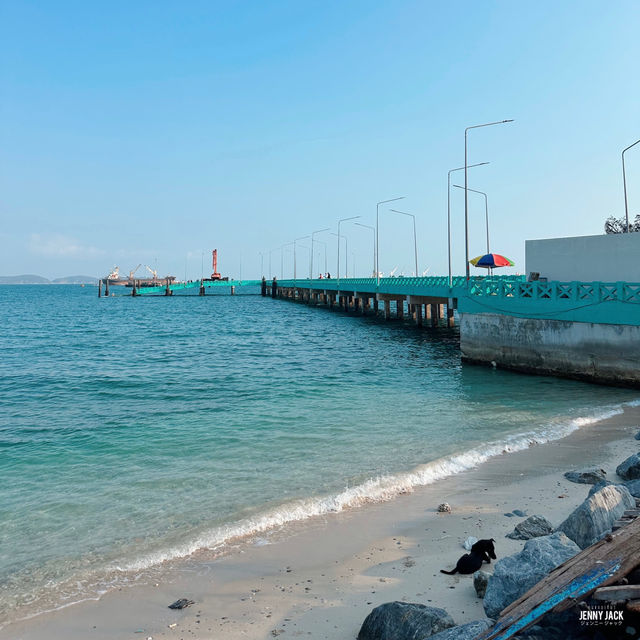 สะพานท่าเทียบแหลมงู #เกาะสีชัง