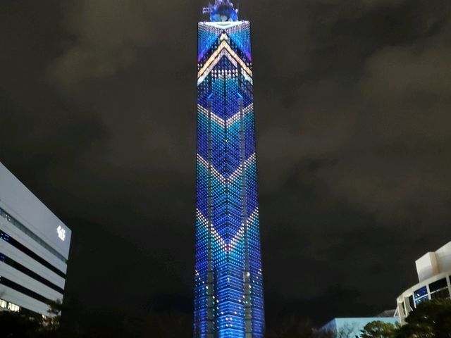 [🇯🇵福岡] ももち浜と福岡タワーの夜の姿