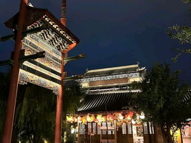 Mingshui Ancient City at Night – A Dreamy Lantern-Lit Escape