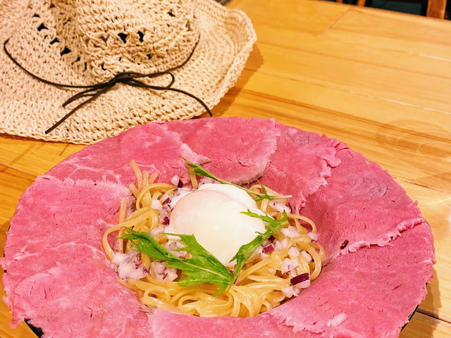 ローストビーフ×パスタの最強タッグ！🍝✨