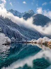Tranquil Trails: Jiuzhaigou’s Winter Wonderland