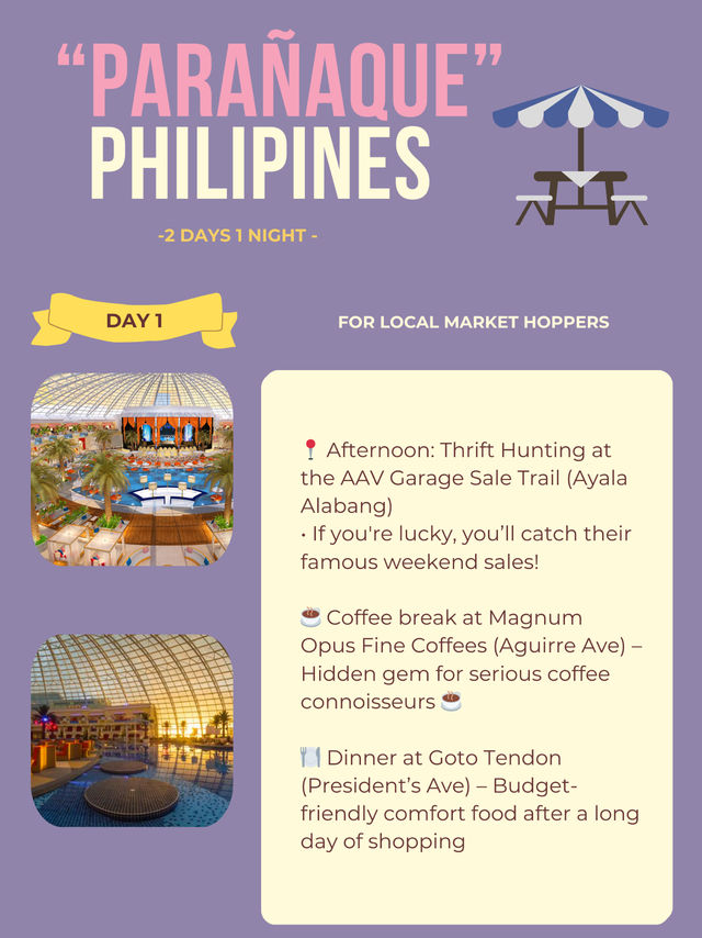 Parañaque for Local Market Hoppers & Bar