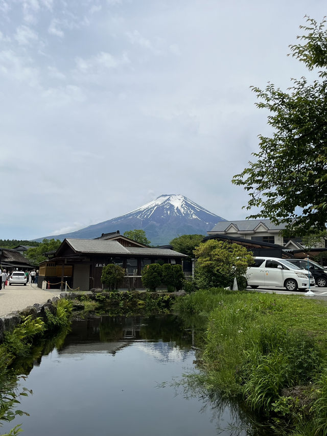 후지산이 보이는 전통마을🗻