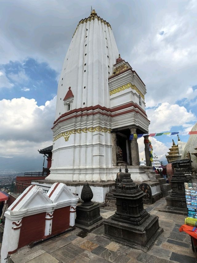 Monkey Temple, The Giant Dome famous stupa in Kathmandu
