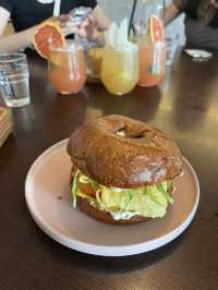 Freshly baked bagel in town 