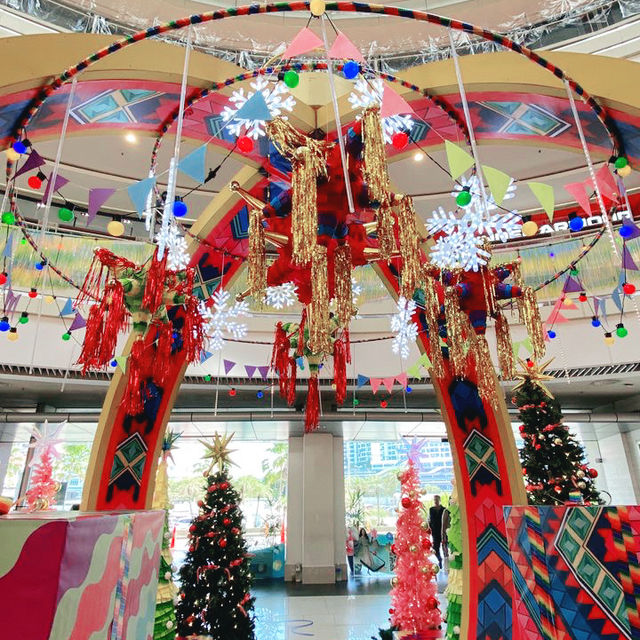 Colourful festive décor at Penang Queensbay