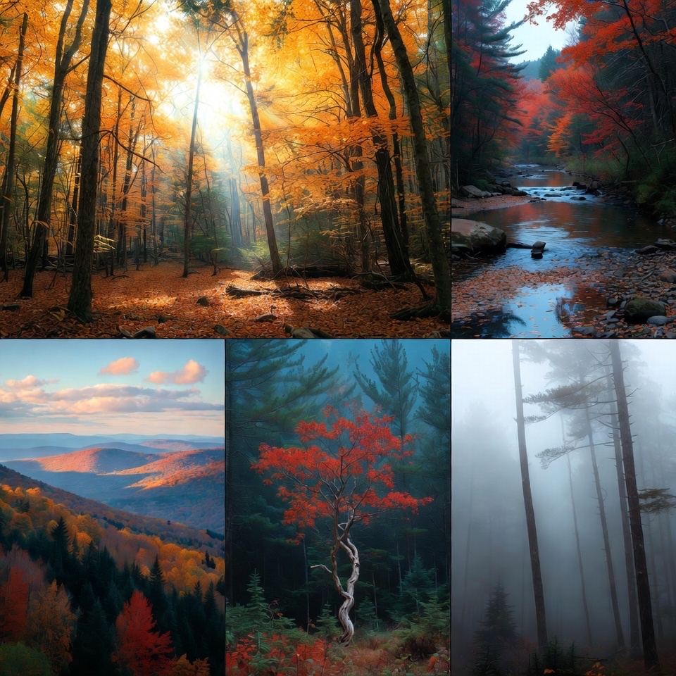 A Forest Filled With Color