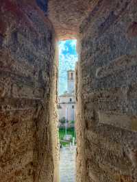 The wall surrounding medieval town Montblanc 