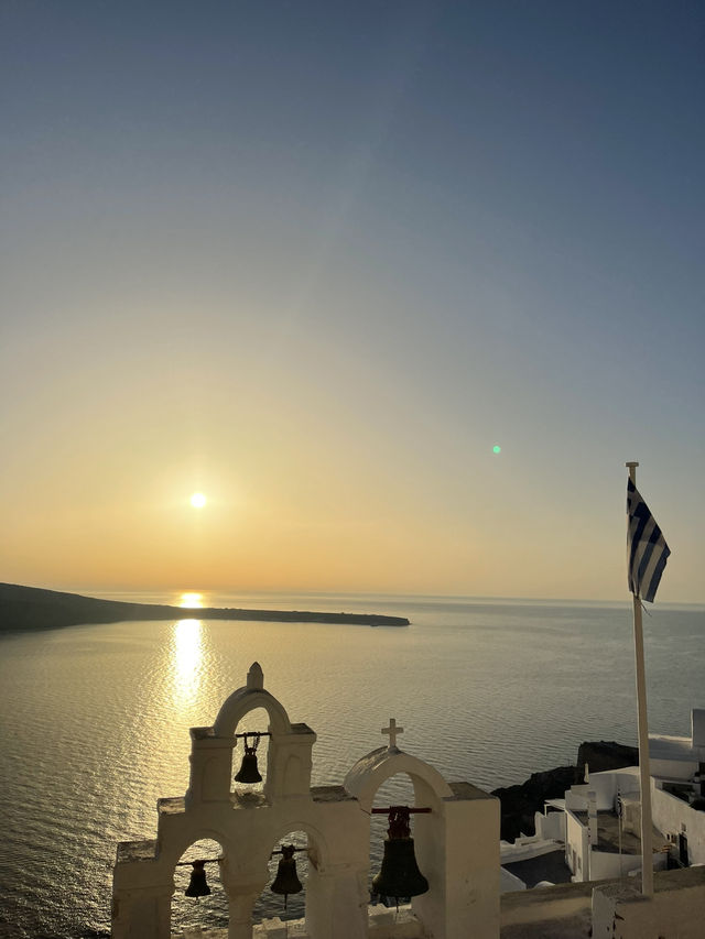 Santorini's Sunset Magic