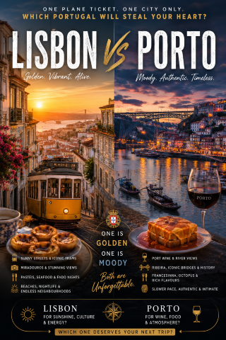 Lisbon or Porto: which Portugal would steal your heart?