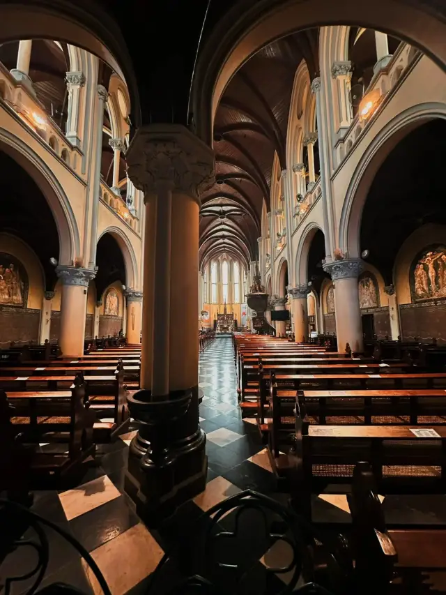Here, the cathedral and the mosque are only a street apart