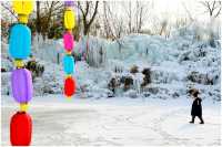 《雪後出遊竹泉村》