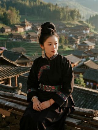 Napo Black-Clothed Zhuang Village Family Trip! Explore Black-Clothed Zhuang Culture with Kids, Weaving Zhuang Brocade is Super Fun