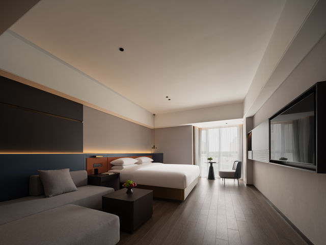 藍色幾何酒店新鄭機場店 | 機場接駁直接變成「頭等艙」，懶人入住太香了！ 新鄭 > 藍色幾何酒