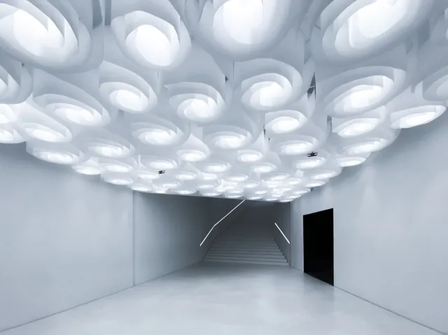 芬蘭這個美術館就像是廣場上平地冒出的泡泡