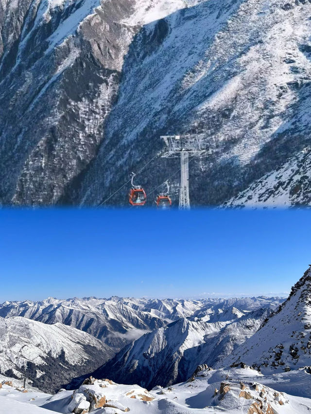 4860米雲端仙境達古冰川冬日限定版美哭我了