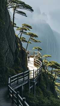 懸崖亭台絕美秘境