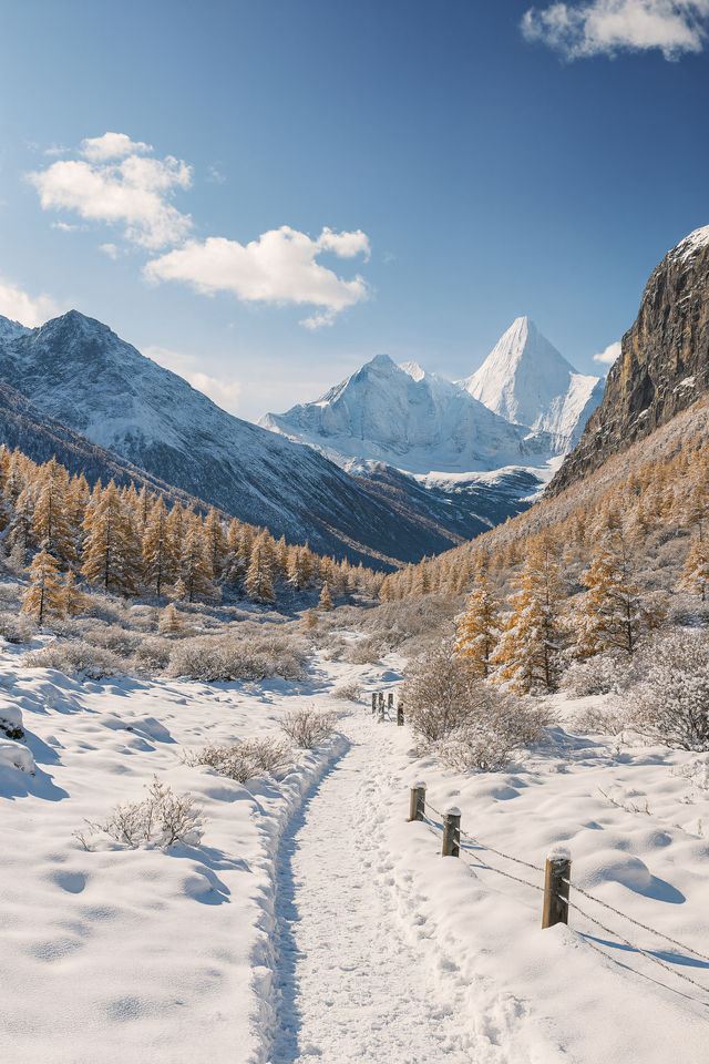 被狠狠種草!稻城亞丁的秋冬氛圍感絕了 被狠狠種草!稻城亞丁的秋冬氛圍感絕了