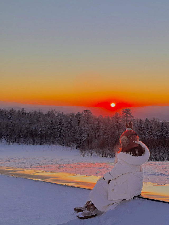 12.8|長白山日落live美得我要暈過去!!!!! 12.8|長白山日落live美得我要暈過去!!!!!