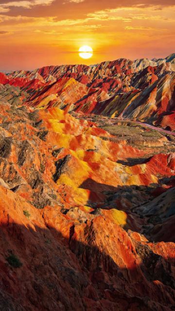Absolutely stunning! Zhangye Danxia Landform is literally God's spilled paint palette