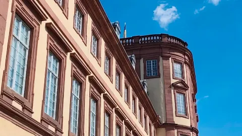 Mannheim Palace is a Baroque palace in Mannheim and one of the largest Baroque palaces in Europe, ranking alongside the Palace of Versailles in France and Schönbrunn Palace in Austria as — traveler post in Mannheim